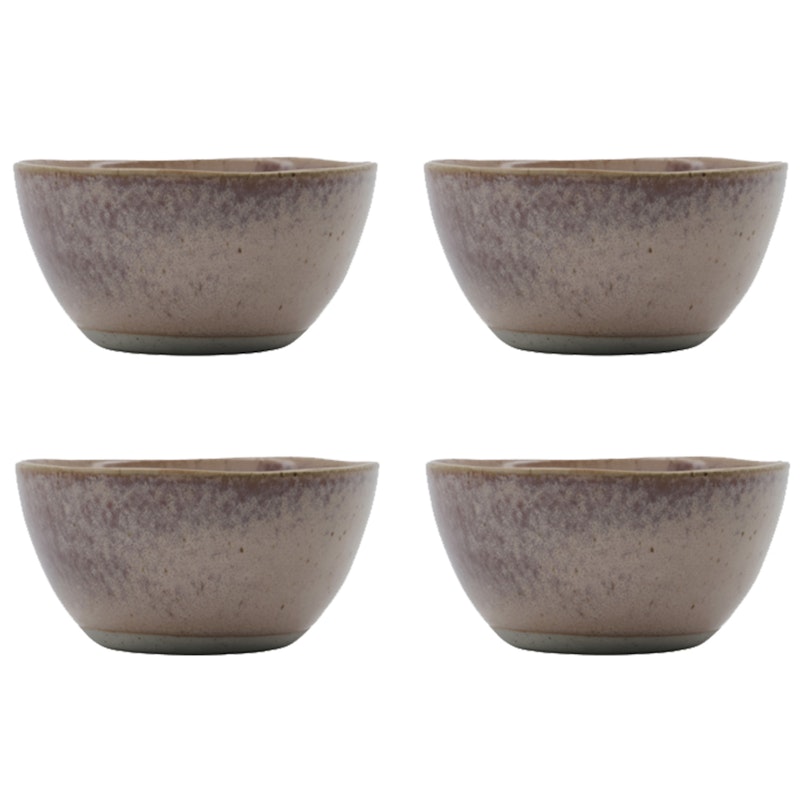 Vida Skåler Ø12 cm 4-pk, Rosa