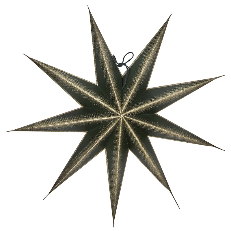 D9 Point Stjerne Ø45cm, Grønn/Champagne