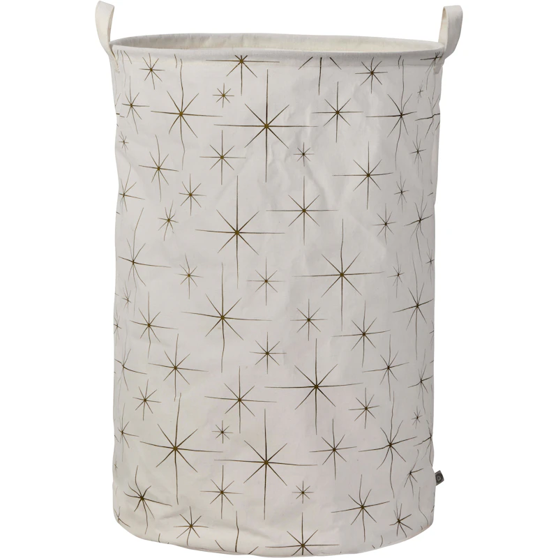 Stars Oppbevaringskurv, Off-white / Gull