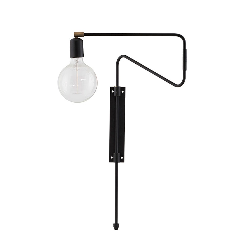 Swing Vegglampe 35 cm, Sort