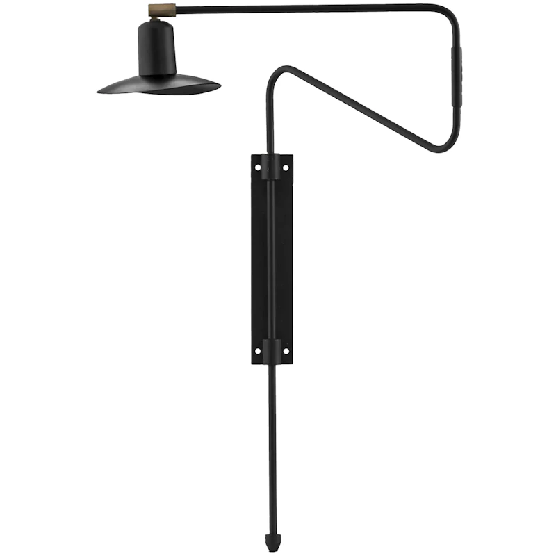 Swing Vegglampe, Sort