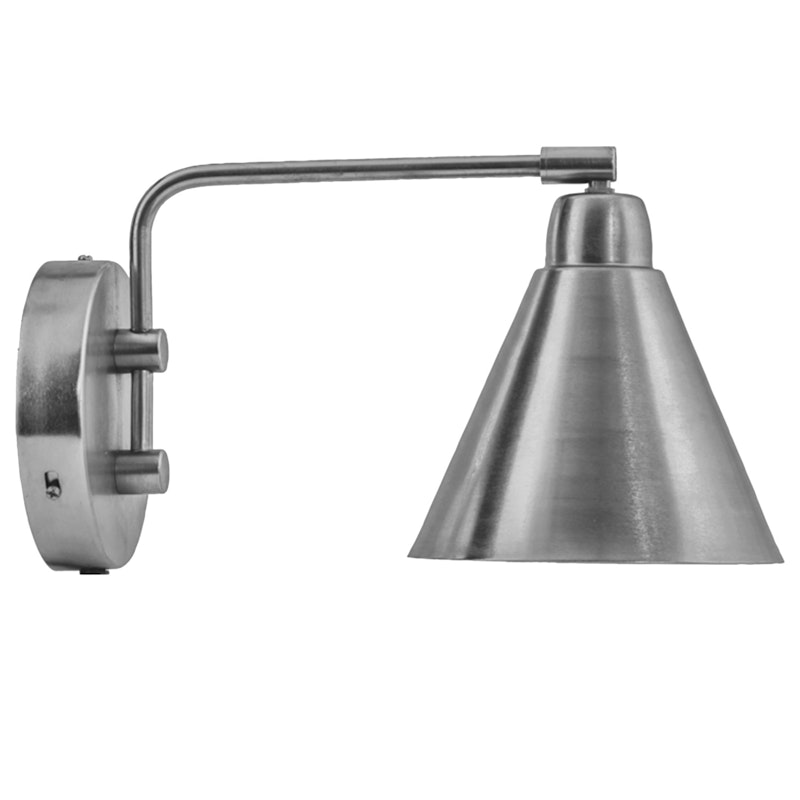 Game Vegglampe, Brushed Silver