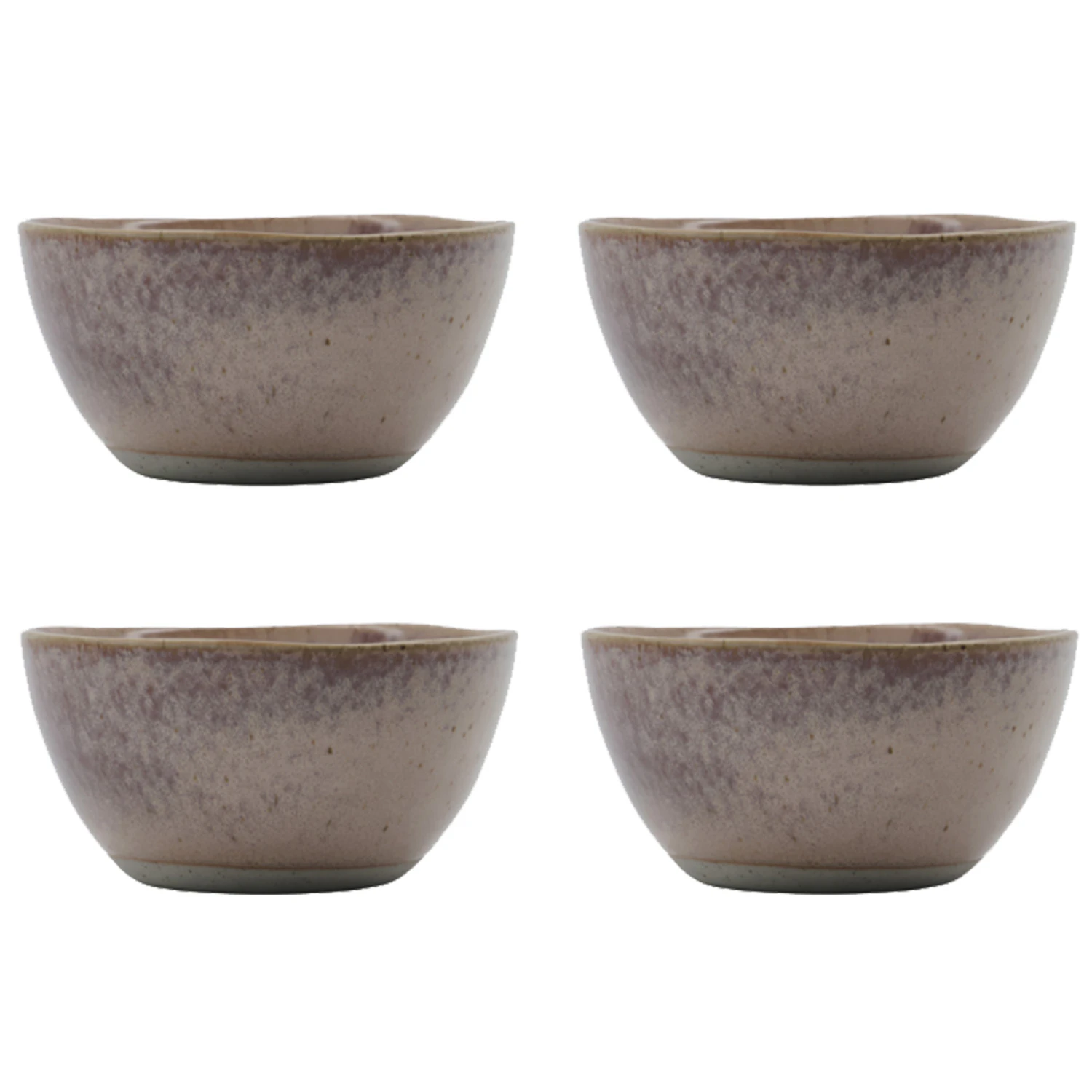 House Doctor Vida Sk&aring;ler &Oslash;12 Cm 4-pk  -  Serveringssk&aring;ler Stengods Rosa - 900000456