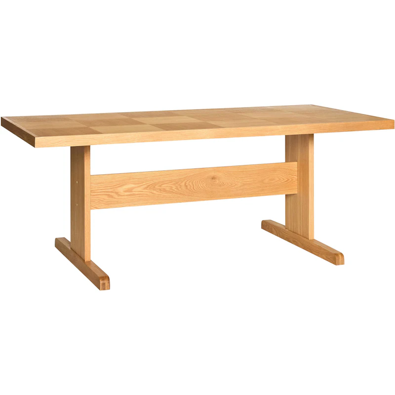 Skak Spisebord 195 cm, Naturlig