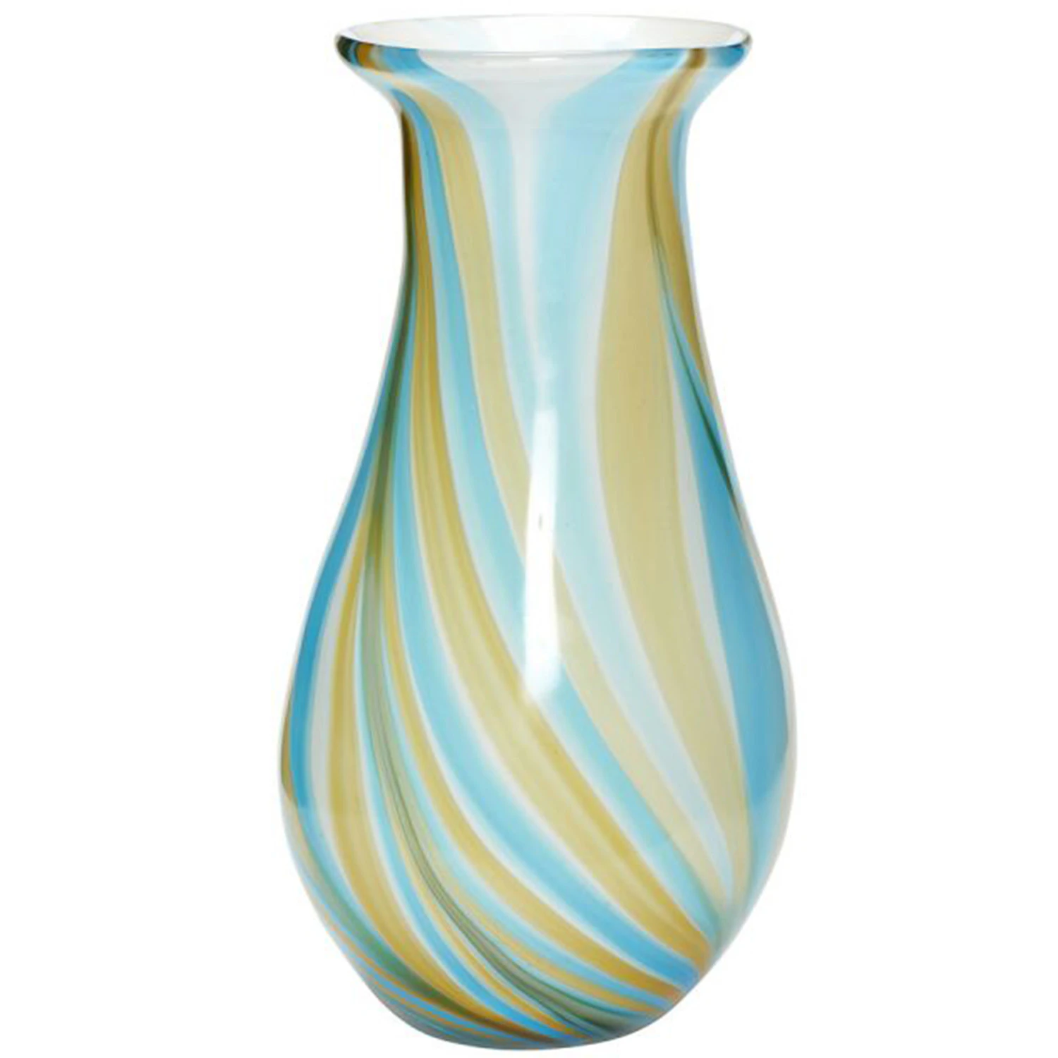 H&uuml;bsch Kaleido Vase 29 Cm /Gul -  Vaser Glass Bl&aring; - 161303