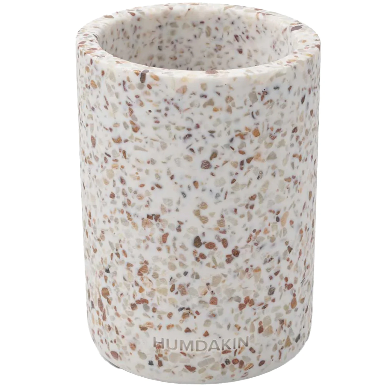 Humdakin Terarazzo Vase 14 Cm Hvit/ -  Vaser Terrazzo Brun - 328