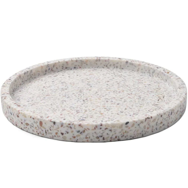 Terrazzo Brett Ø20 cm, Hvit
