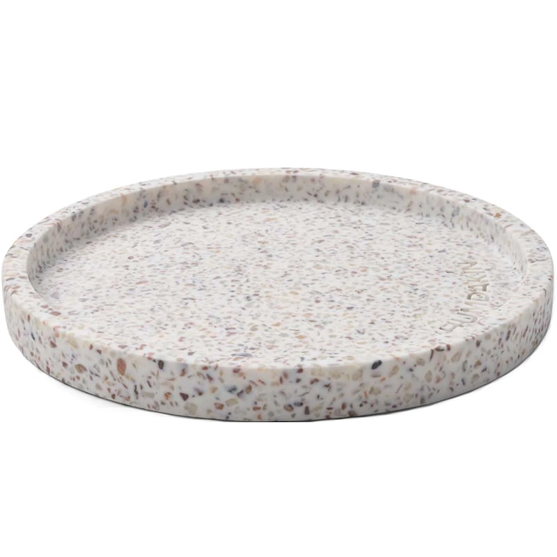 Terrazzo Brett Ø20 cm, Hvit