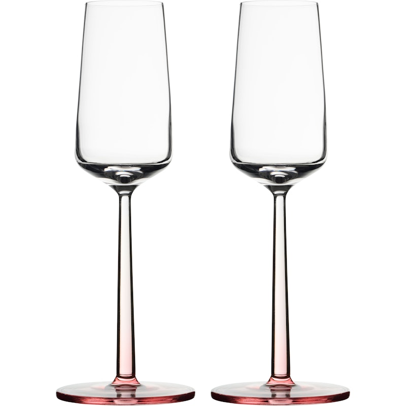 Essence Champagneglass 21 cl 2-pk, Rosa
