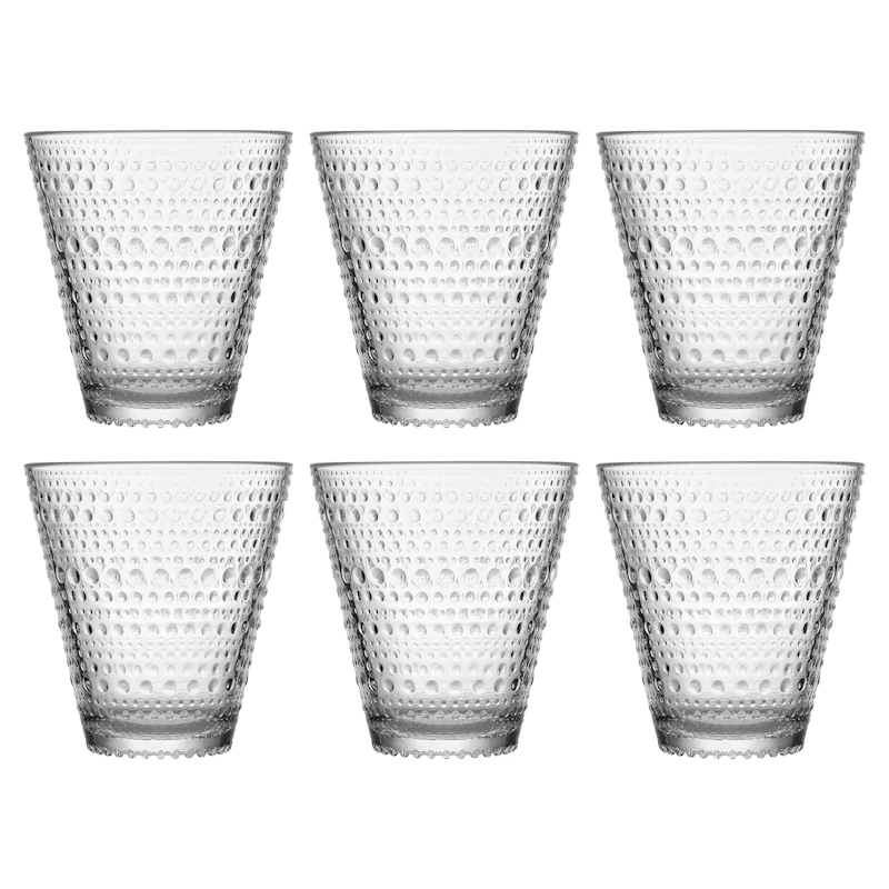 Kastehelmi Drikkeglass 30 cl 6-pk, Klar