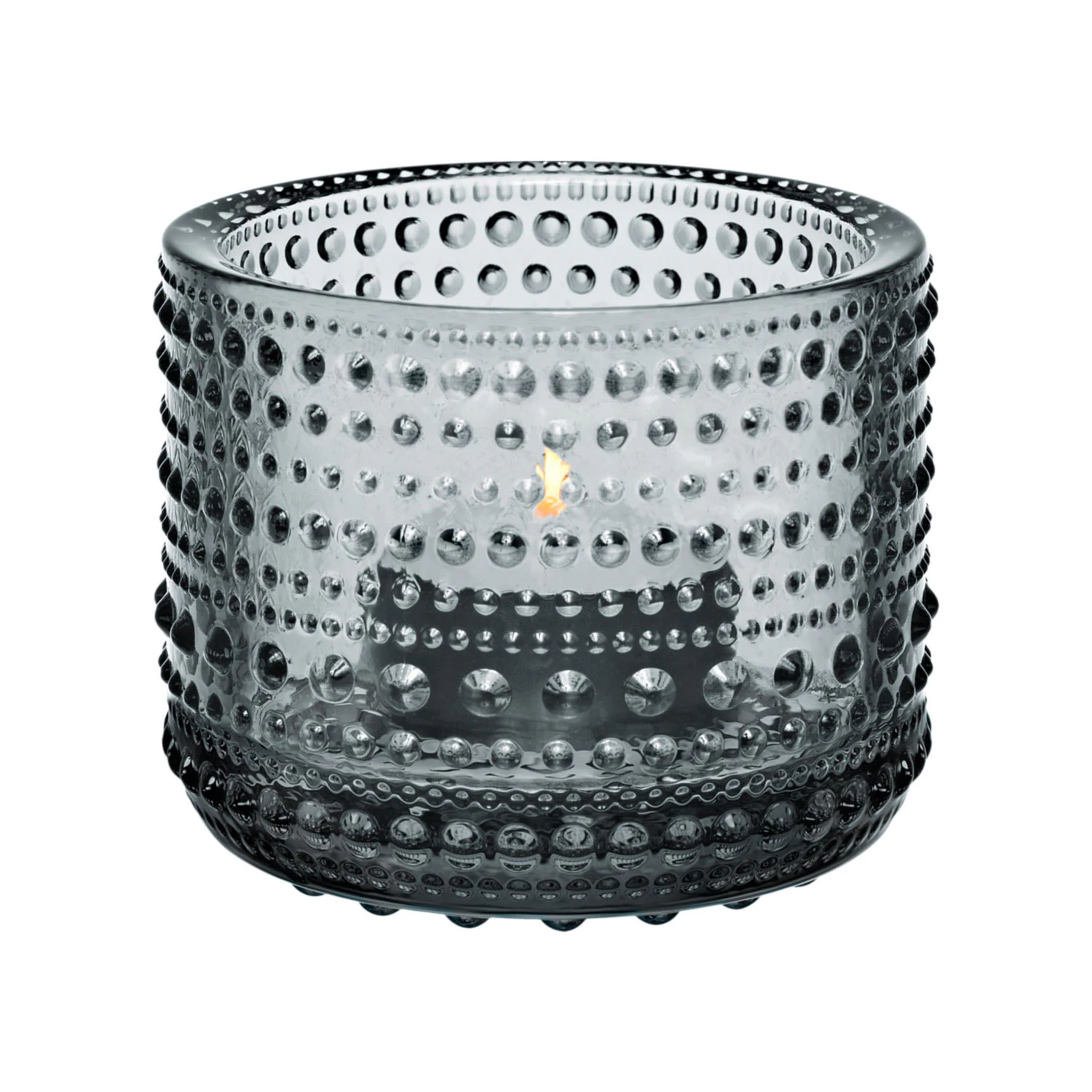 Iittala Kastehelmi Lyslykte 6,4 Cm  -  Lyslykter Glass Gr&aring; - 1007583