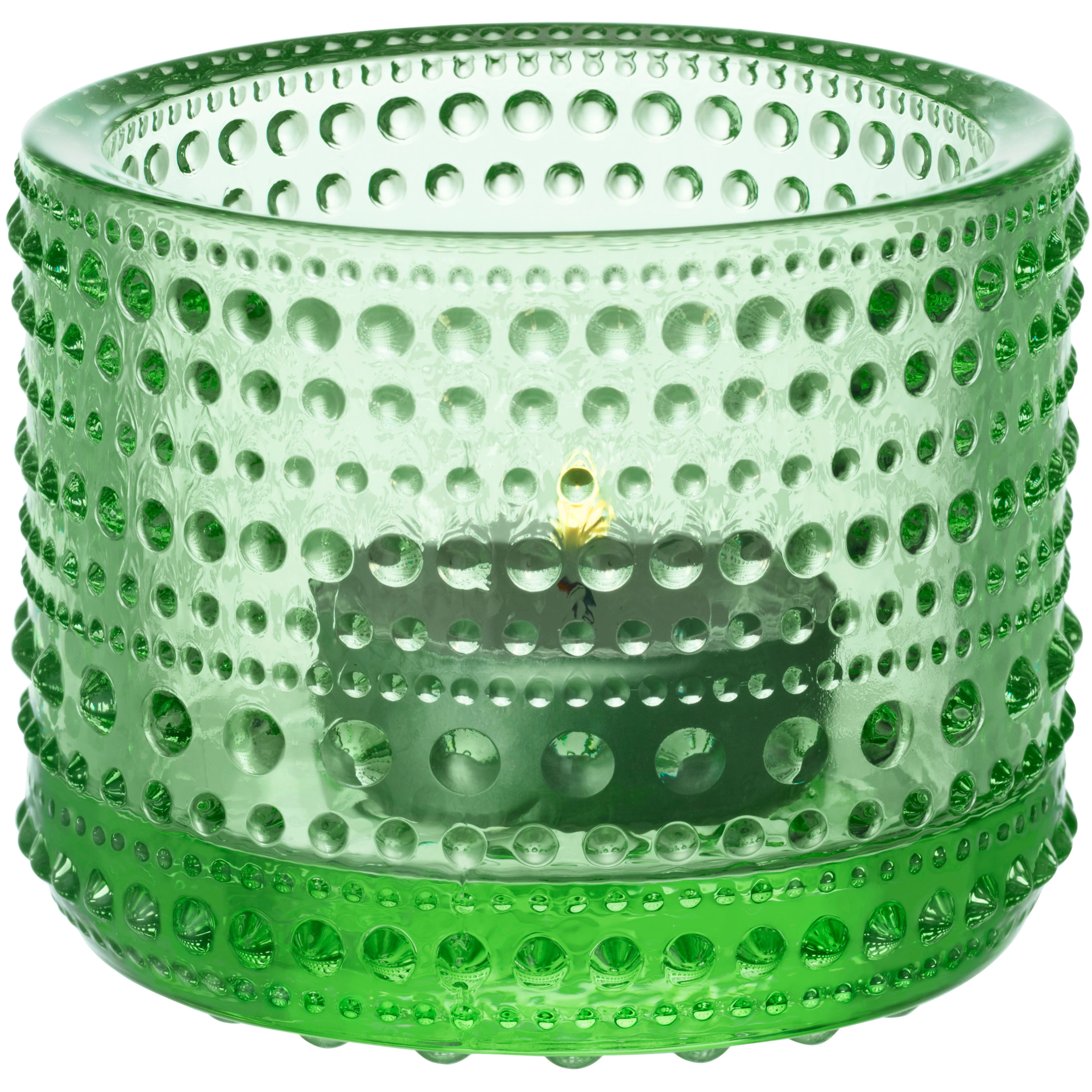 Iittala Kastehelmi Lanterne 6,4 Cm Apple Green -  Lyslykter Glass Eplegr&oslash;nn - 1007579