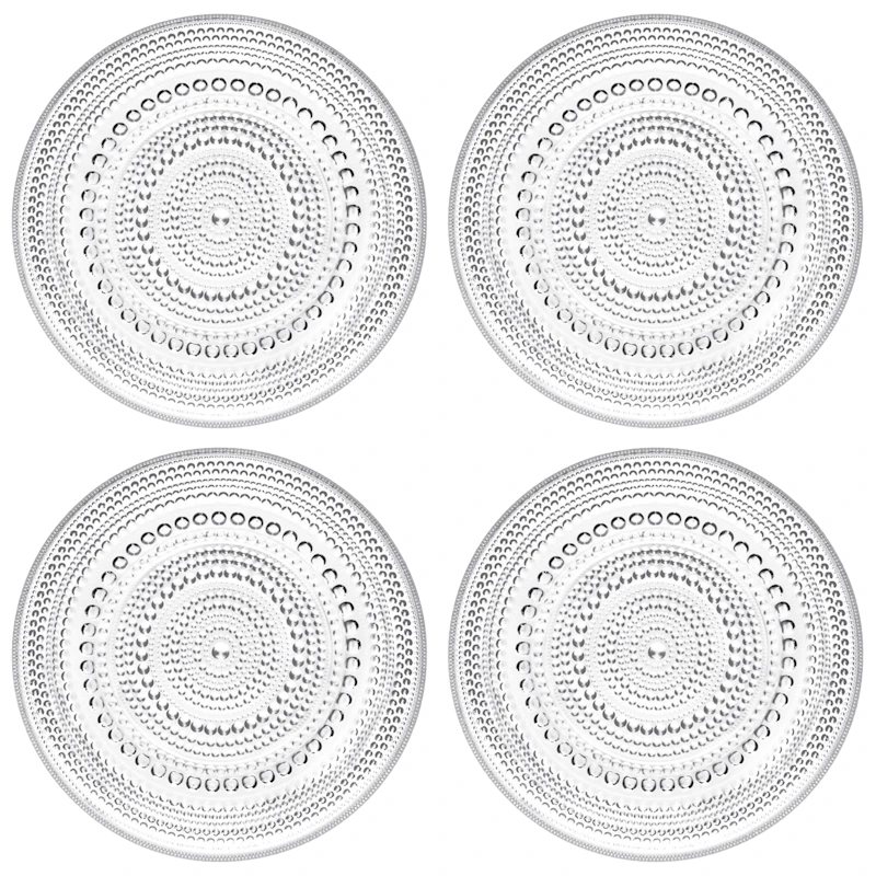 Kastehelmi Sidetallerken 17 cm 4-pk, Klar