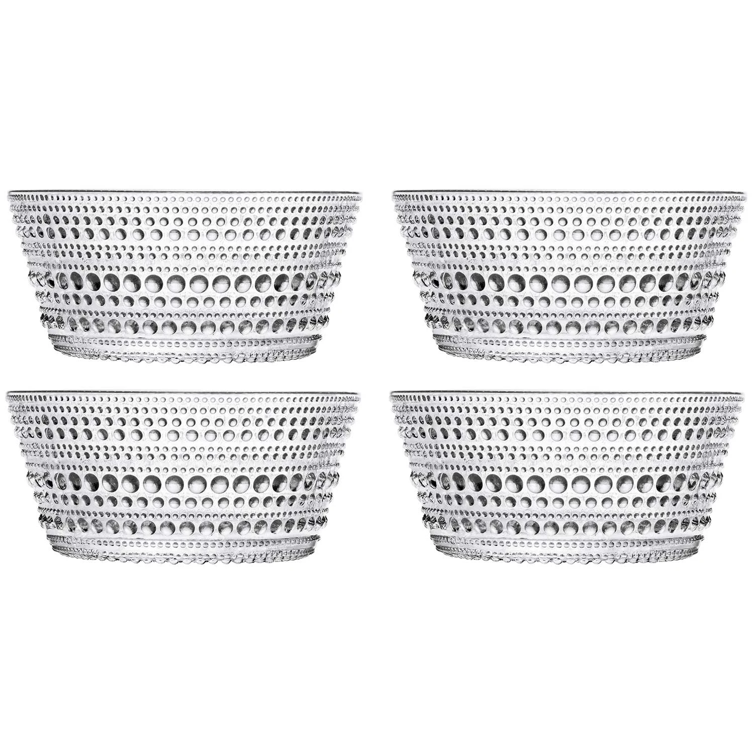 Iittala Kastehelmi Sk&aring;l 23 Cl  4-pk -  Serveringssk&aring;ler Glass Klar - 1007053-4pack