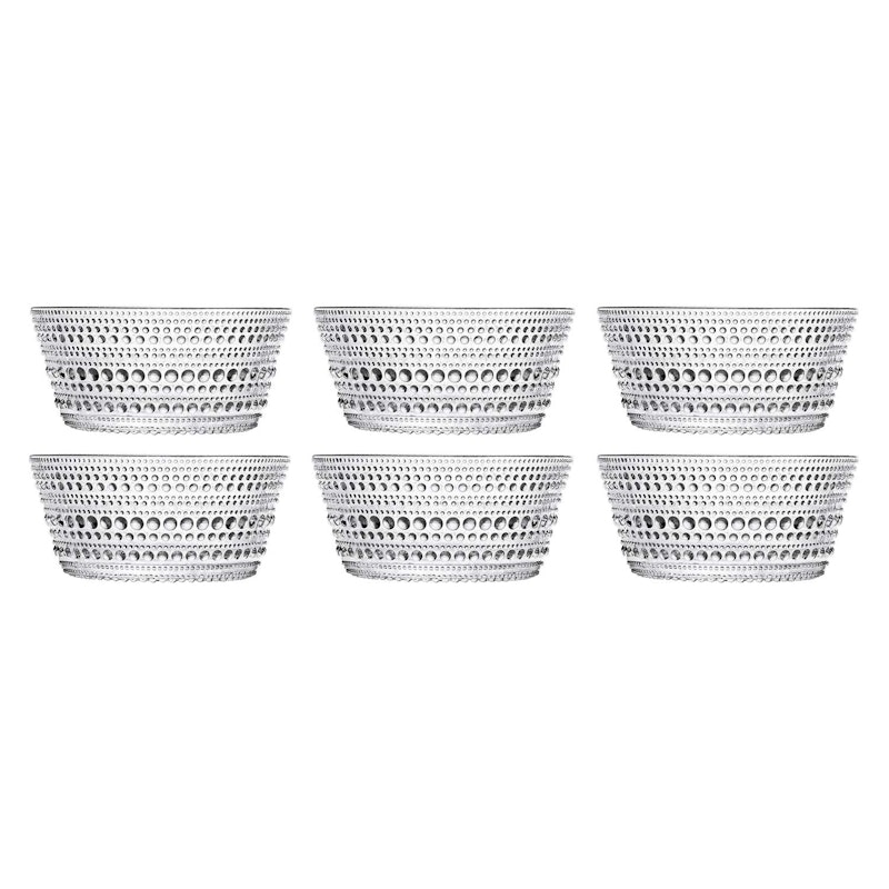 Kastehelmi Skål 23 cl Klar, 6-pk