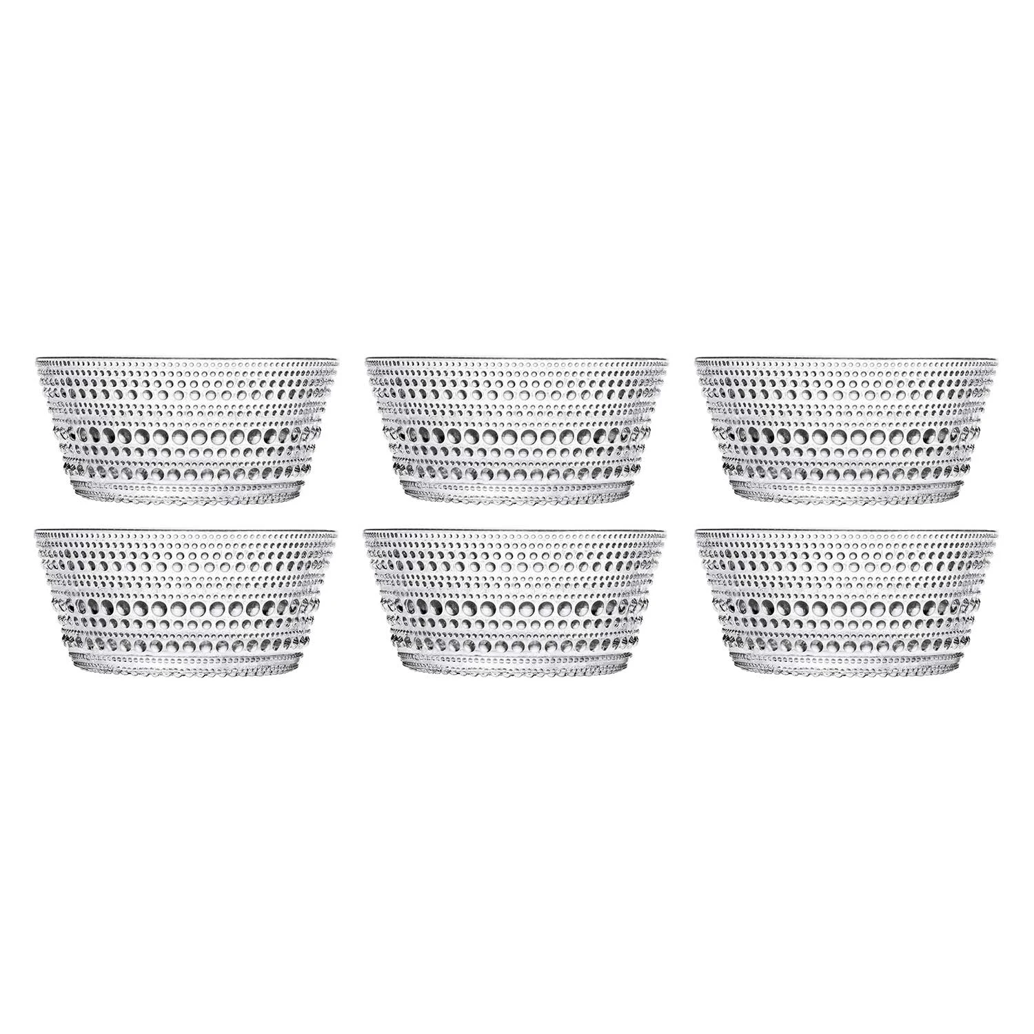 Iittala Kastehelmi Sk&aring;l 23 Cl  6-pk -  Serveringssk&aring;ler Glass Klar - 1007053-6pack