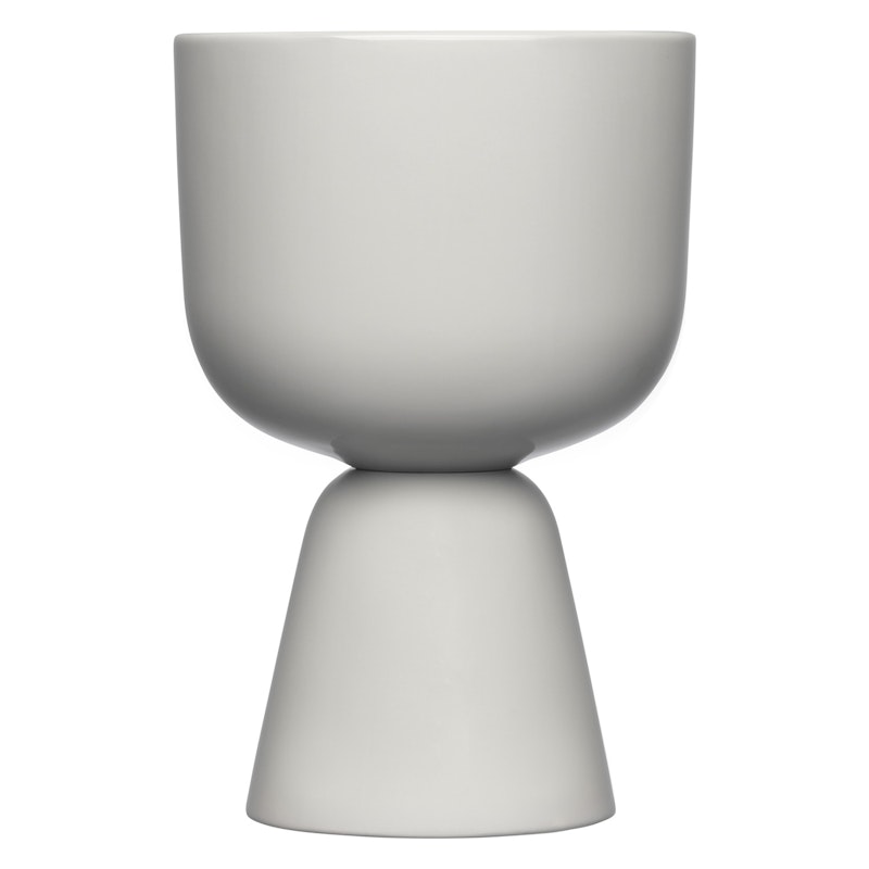 Nappula Krukke 19x12,5 cm, Lysegrå