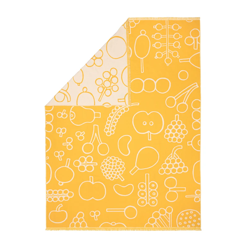 Oiva Toikka Collection Pledd 130x180 cm Frutta, Gul