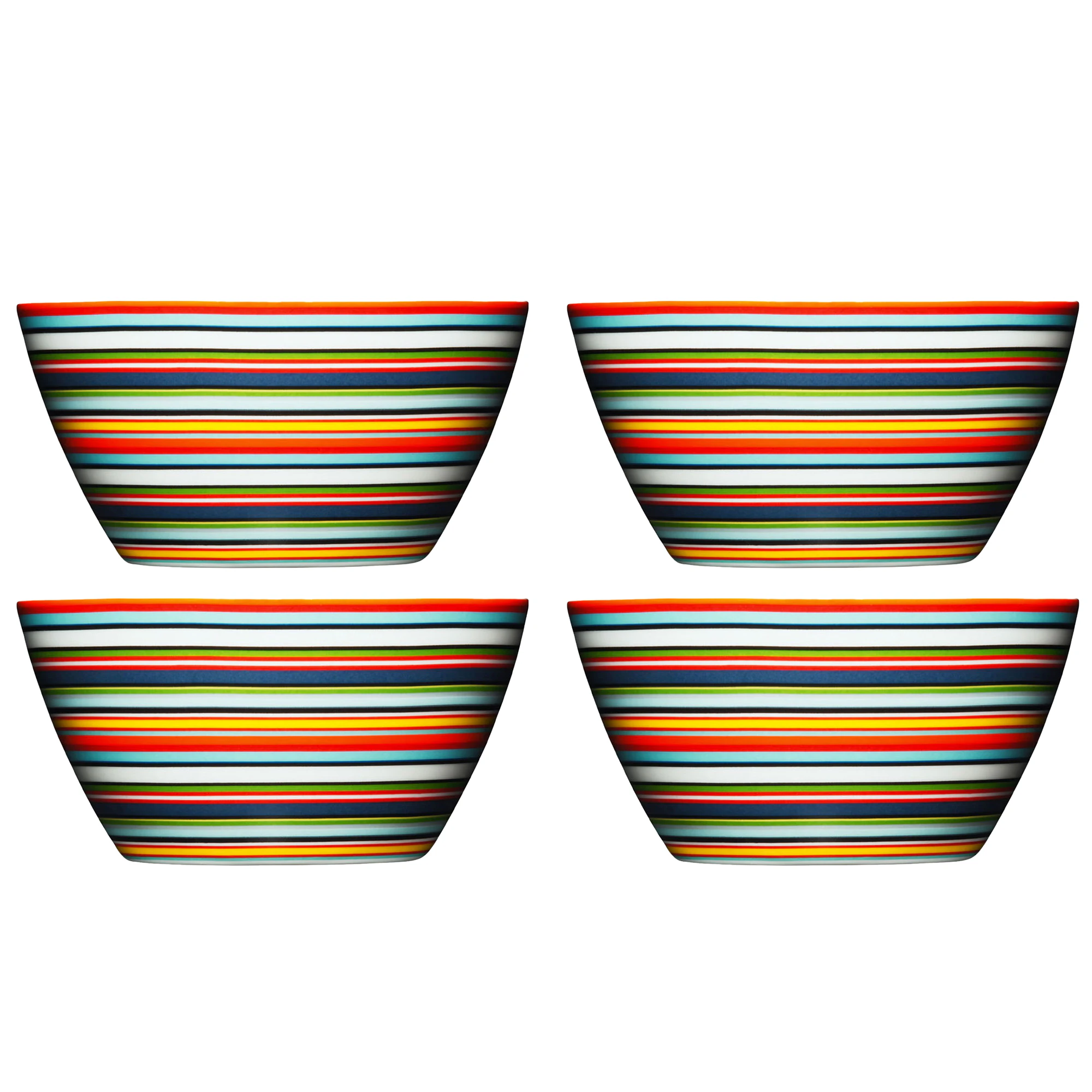 Iittala Origo Sk&aring;l 50 Cl 4-pk Oransje - Serveringssk&aring;ler Porselen Orange - 1011823X4