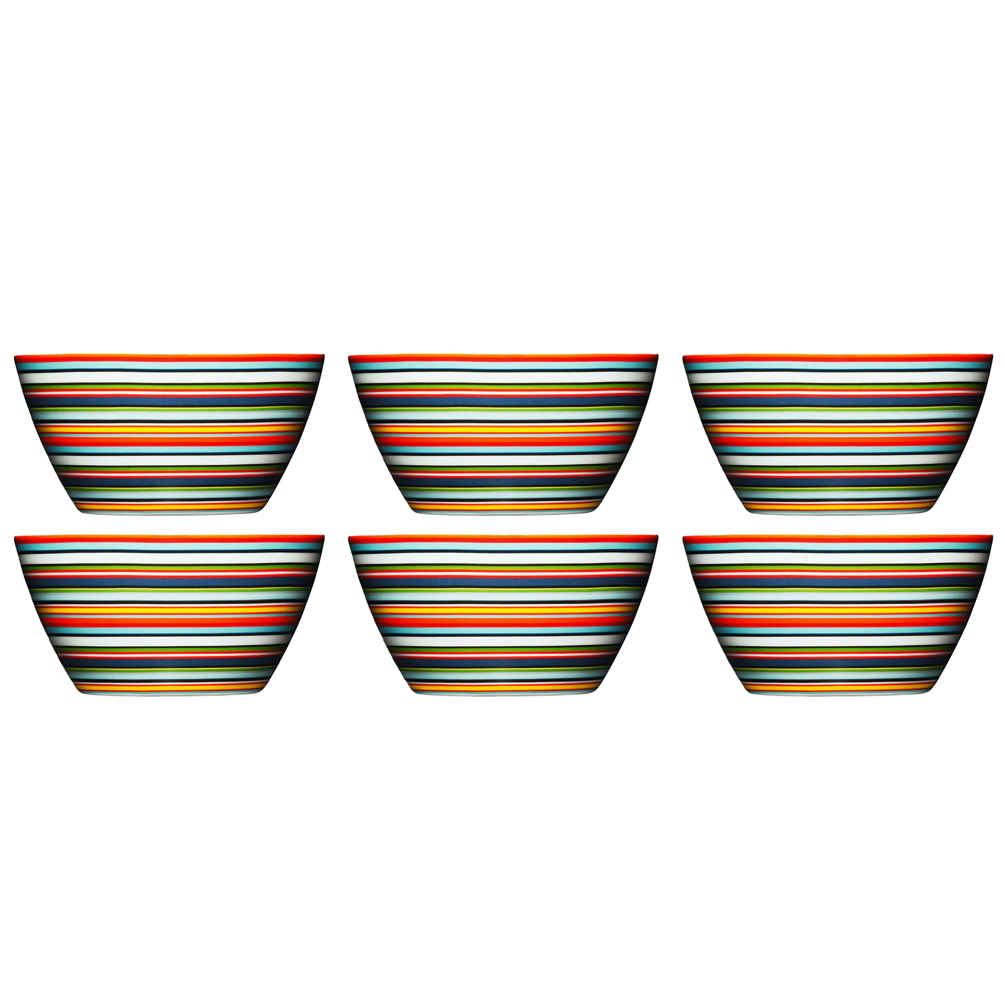 Iittala Origo Sk&aring;l 50 Cl 6-pk Oransje - Serveringssk&aring;ler Porselen Orange - 1011823X6