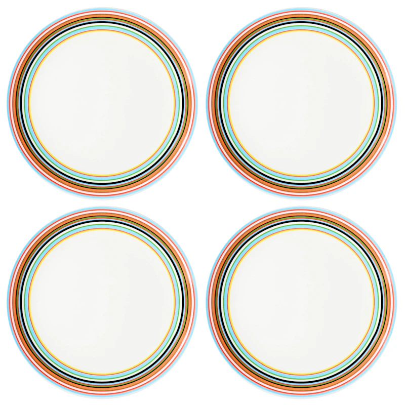 Origo Tallerken 20 cm 4-pk, Oransje