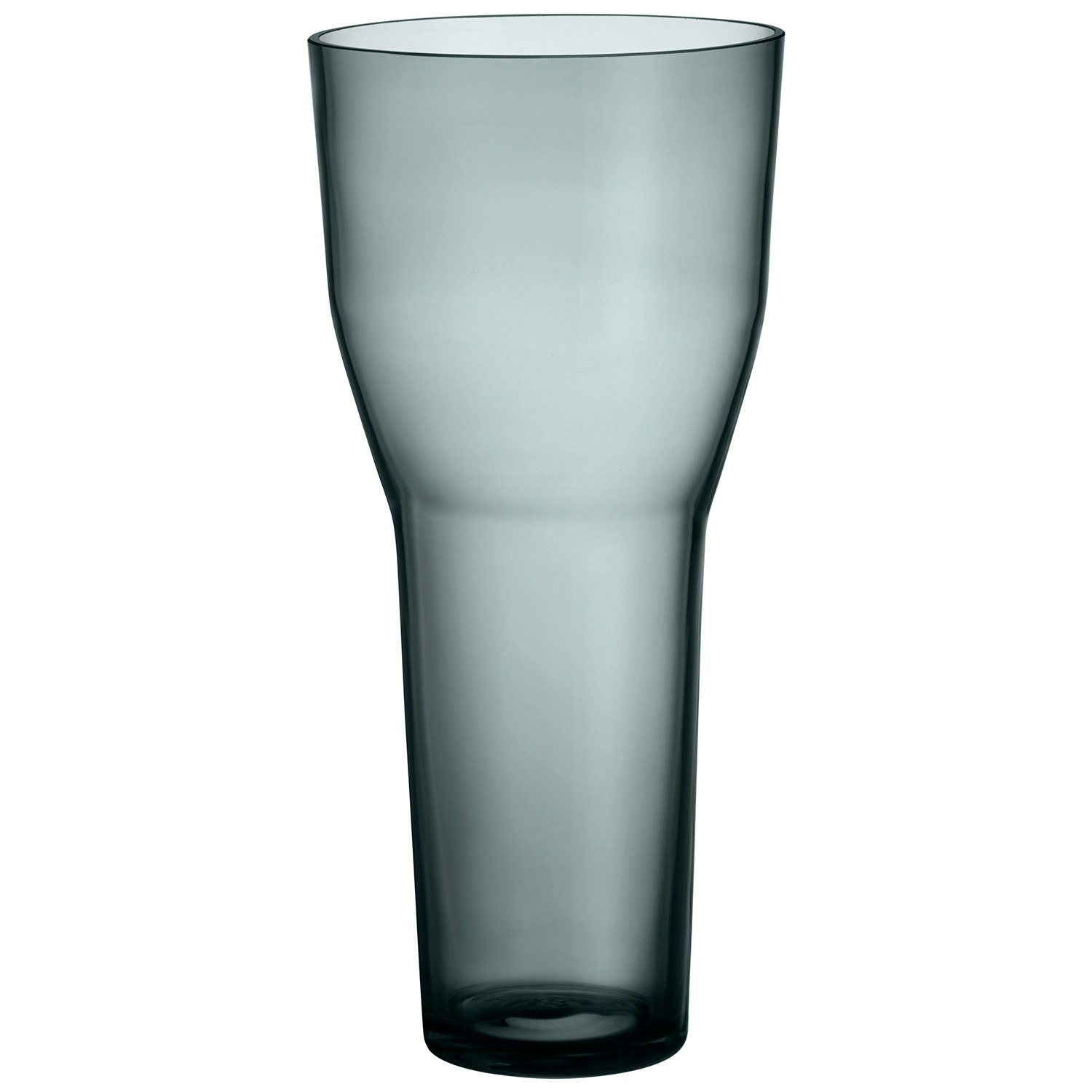 Iittala Solare Vase H&oslash;y 12x26 Cm St&aring;lgr&aring; -  Vaser Glass Steel Grey - 1079503