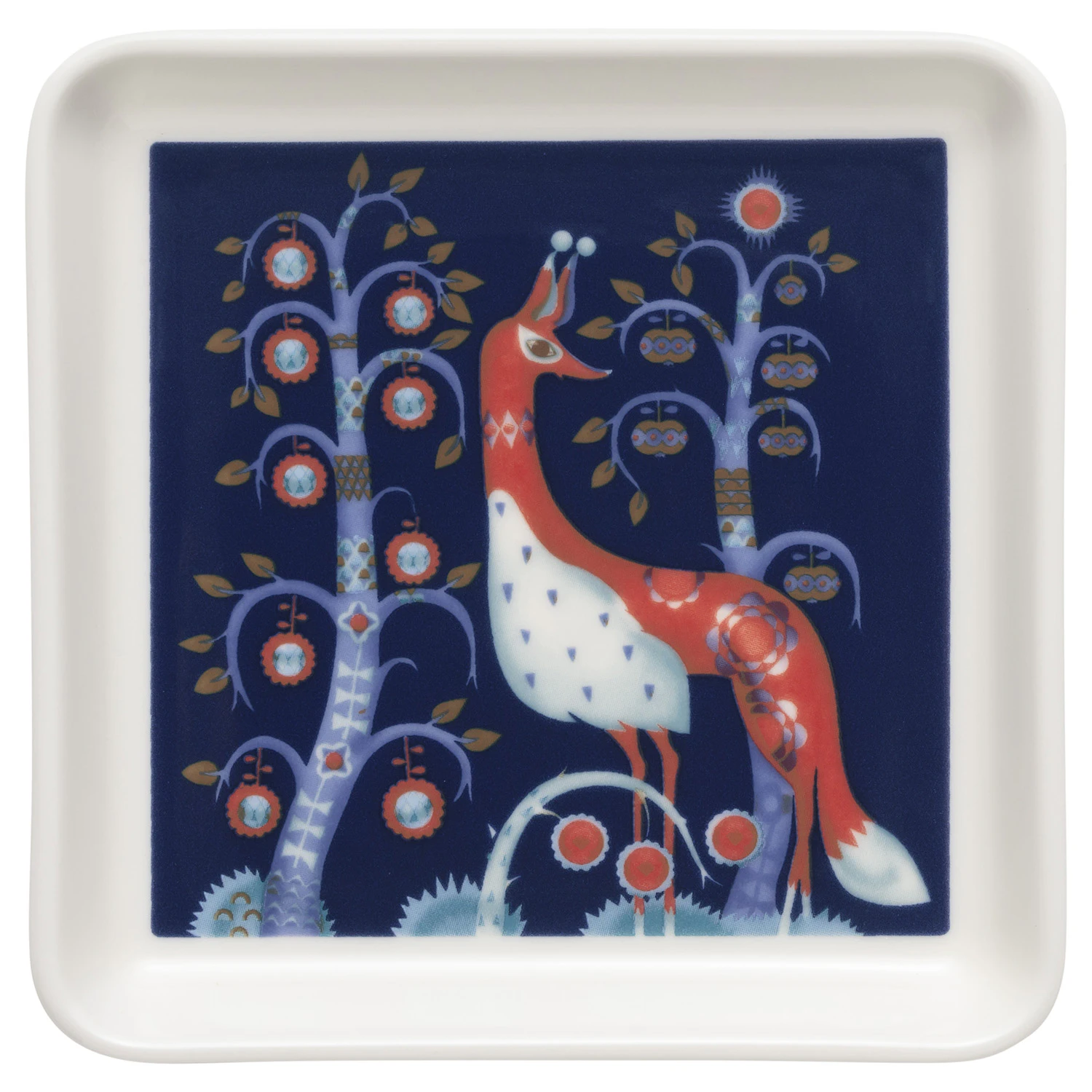 Iittala Taika Tallerken 12x12 Cm  -  Asjetter Vitroporcelain Bl&aring; - 1070927