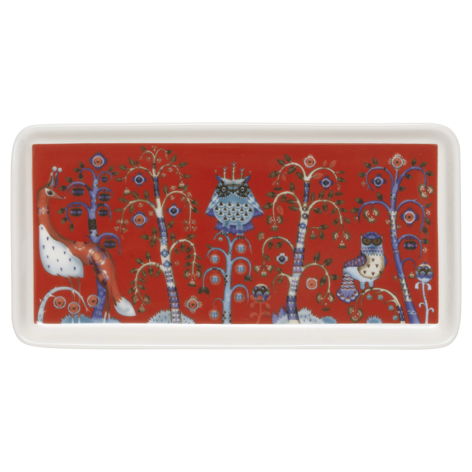Iittala Taika Tallerken 12x24 Cm  -  Tallerkener Vitroporcelain R&oslash;d - 1072380