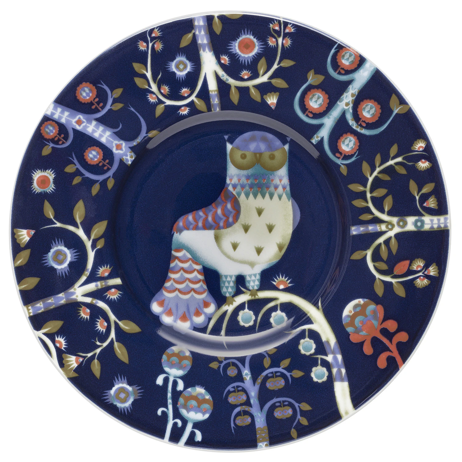 Iittala Taika Tallerken 16 Cm  -  Kaffefat & Tefat Vitroporcelain Bl&aring; - 1070918