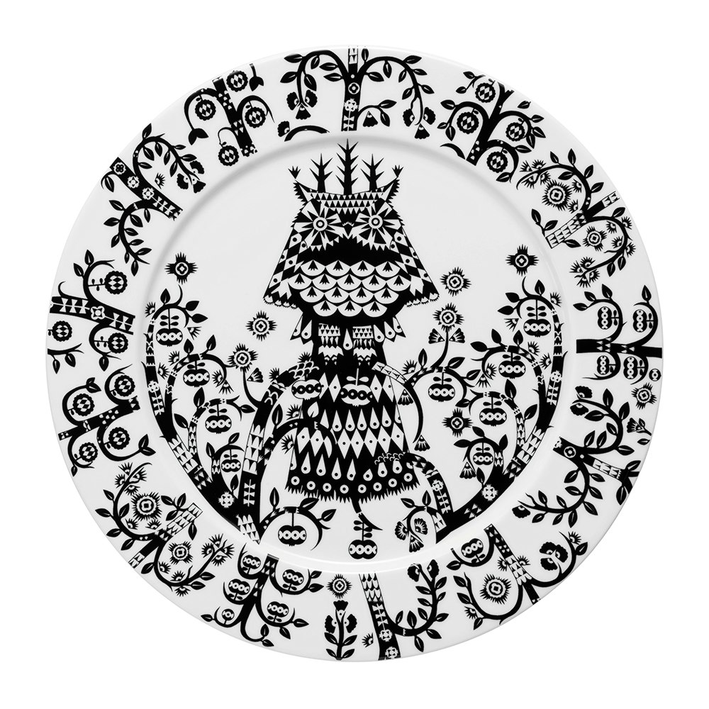 Iittala Taika Tallerken 27 Cm  -  Tallerkener Porselen Sort - 1011639