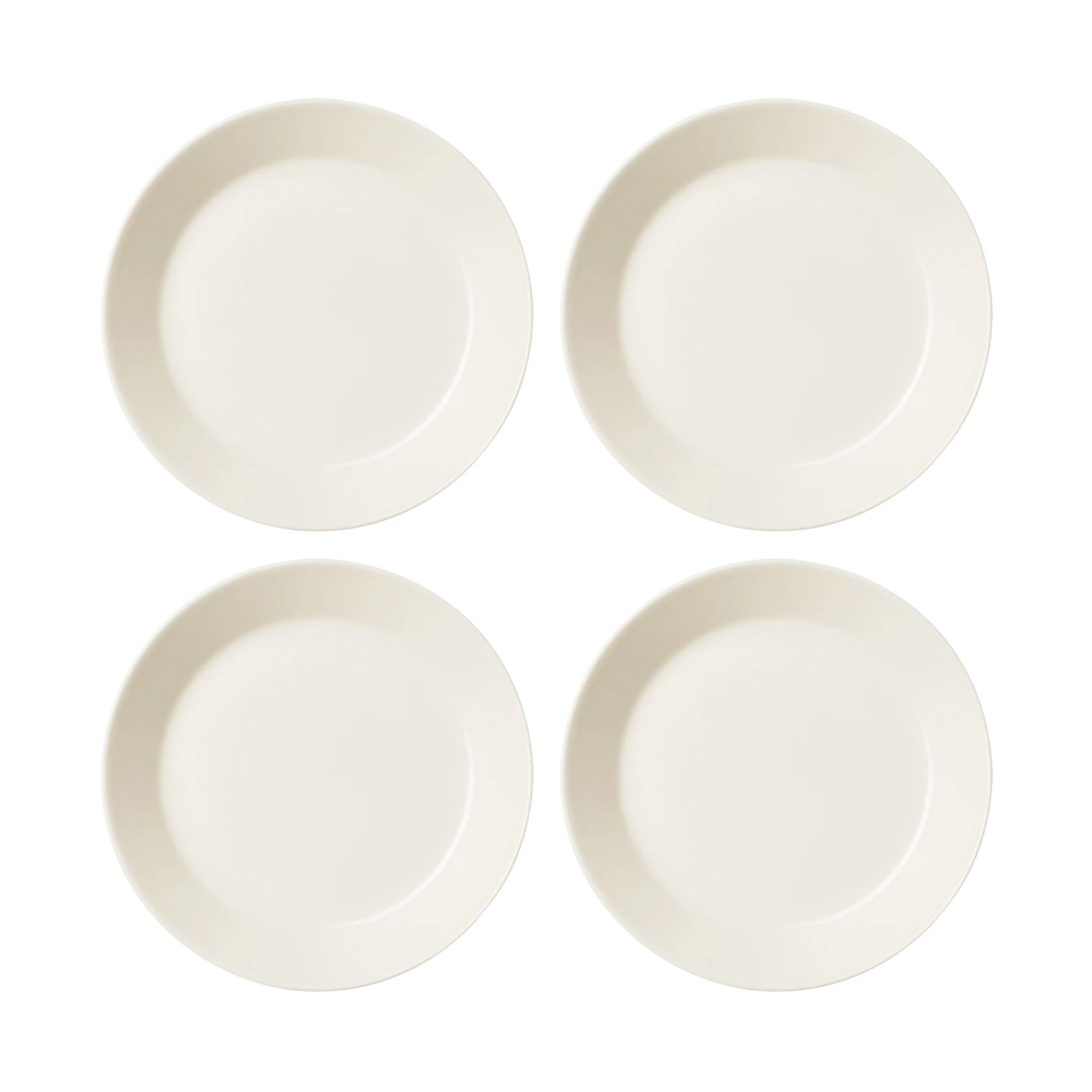 Iittala Teema Sidetallerken 17,5 Cm 4-pk - Tallerkener Stengods Hvit - 1005919X4