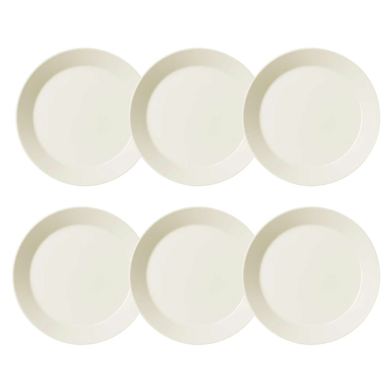 Iittala Teema Tallerken 21 Cm  6-pk -  Tallerkener Porselen Hvit - 1005917-6pack