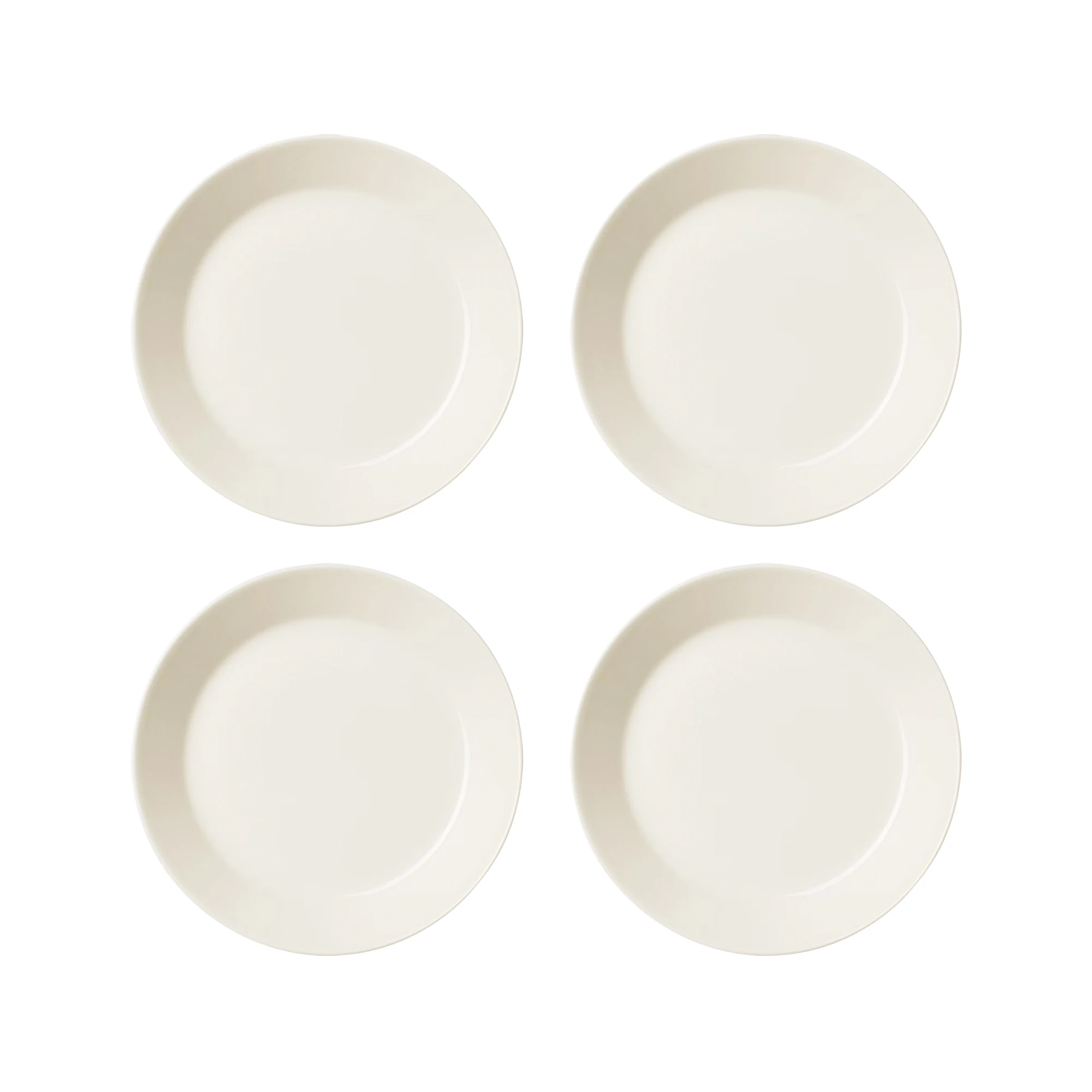 Iittala Teema Sidetallerken 21 Cm 4-pk - Tallerkener Porselen Hvit - 1005917X4
