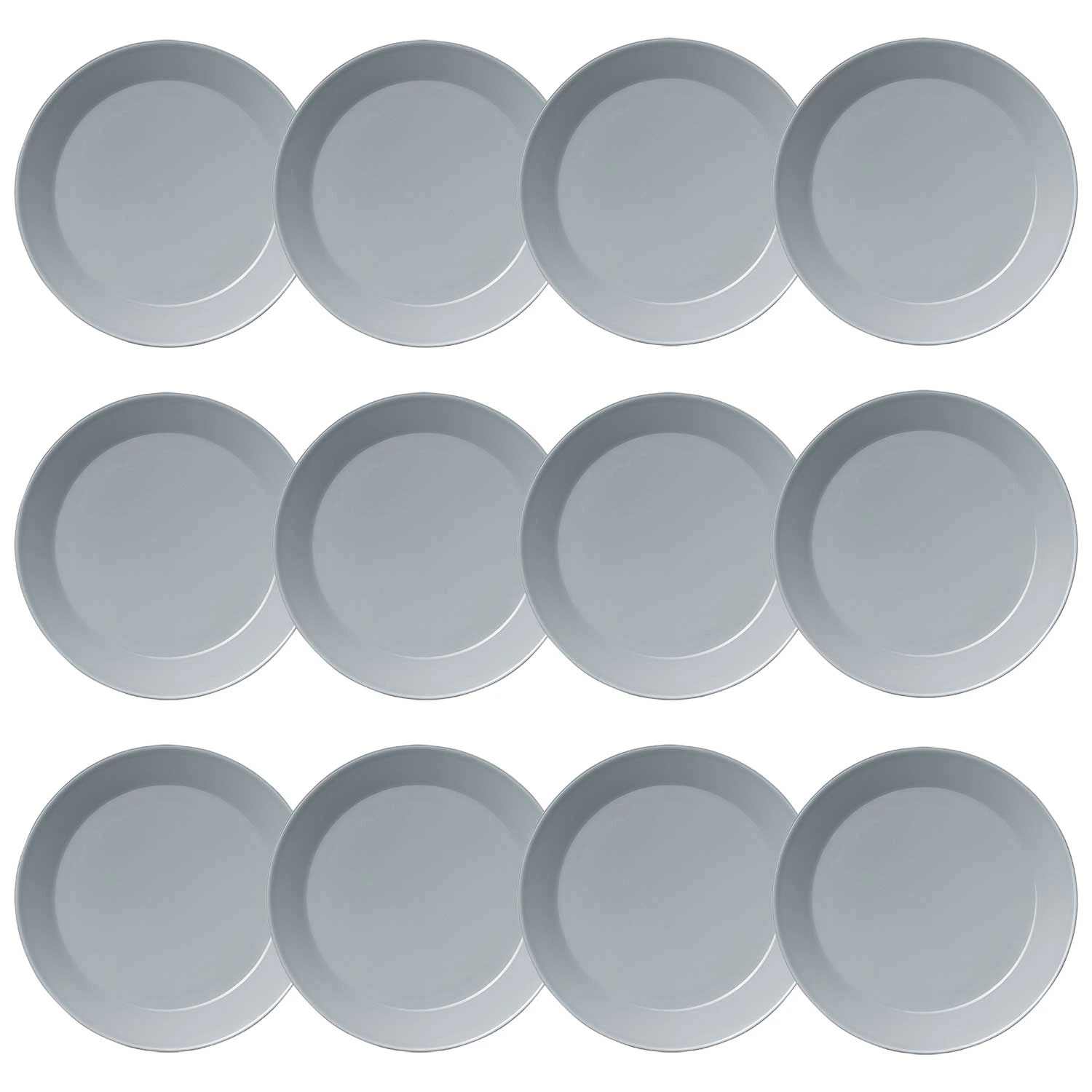 Iittala Teema Tallerken 26 Cm Perle 12-pk -  Tallerkener Porselen Gr&aring; - 1005891-12pack