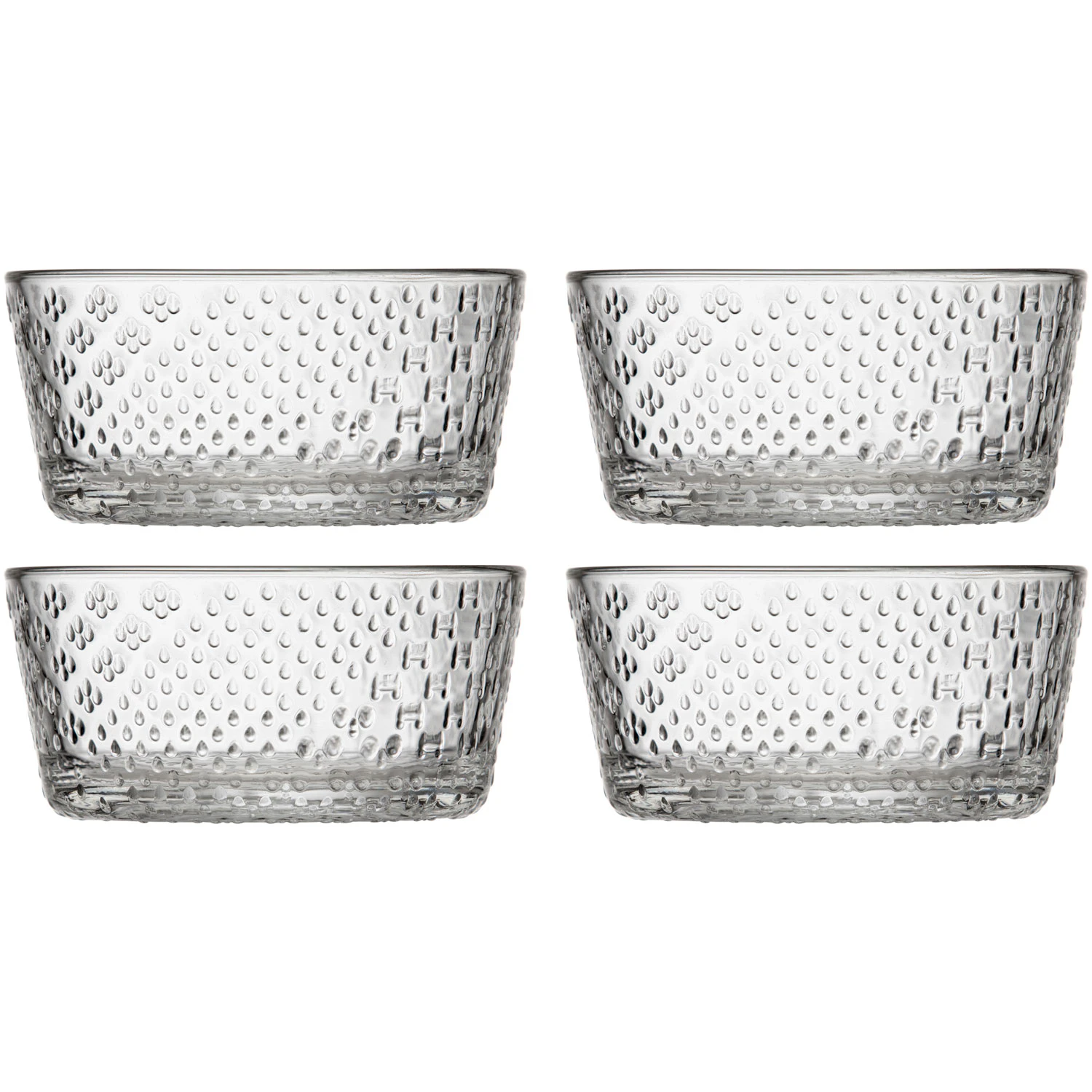 Iittala Tundra Sk&aring;ler 4-pk 25 Cl  -  Serveringssk&aring;ler Glass Klar - 1069534