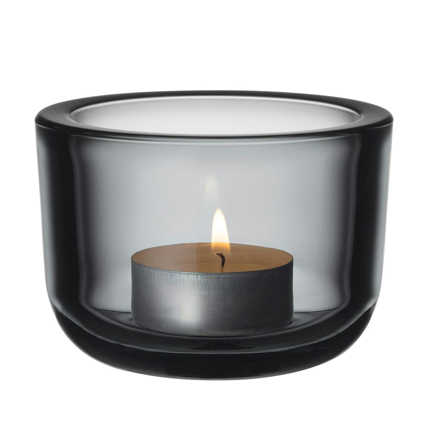 Iittala Valkea Lanterne 6 Cm  -  Lyslykter Glass Gr&aring; - 1026847