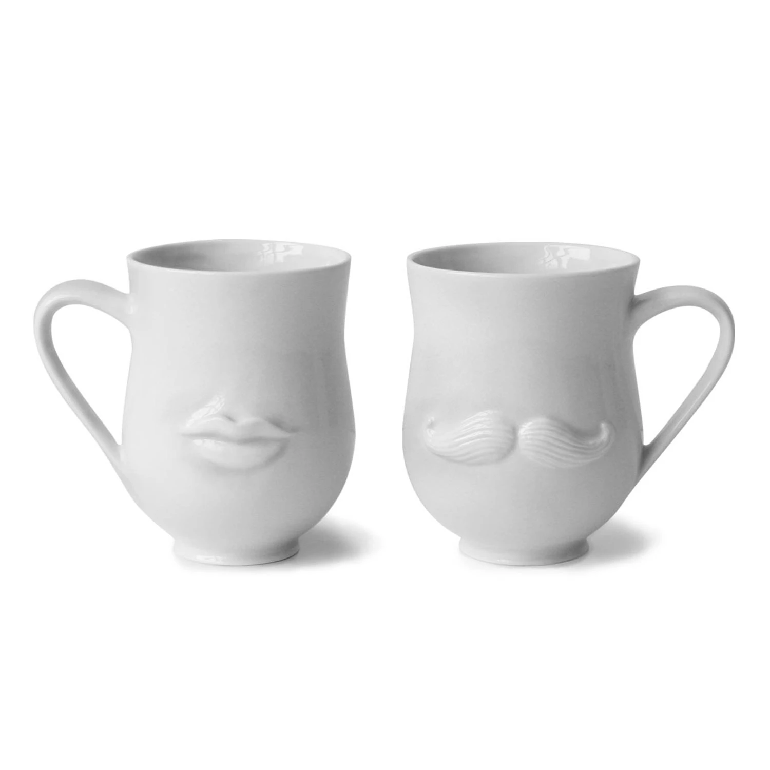 Jonathan Adler Mr. & Mrs. Muse Krus 1 Stk  -  Kaffekopper Porselen Hvit - 8590