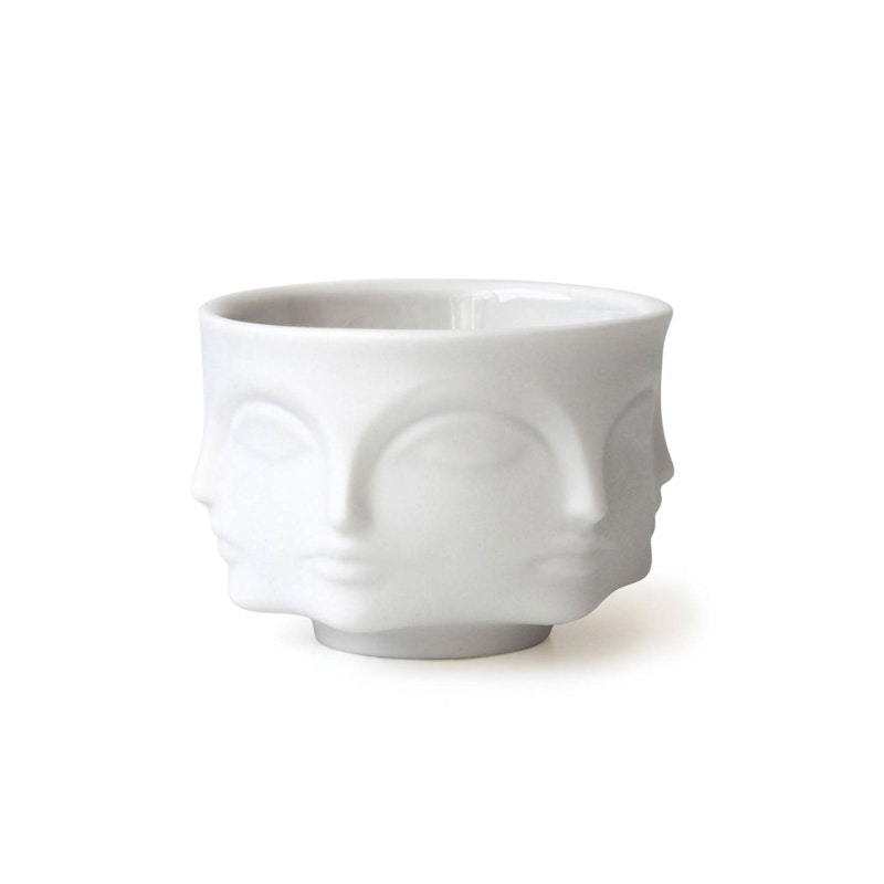 Muse Candle Holder Bowl, Matt White Lyslykte Matthvit