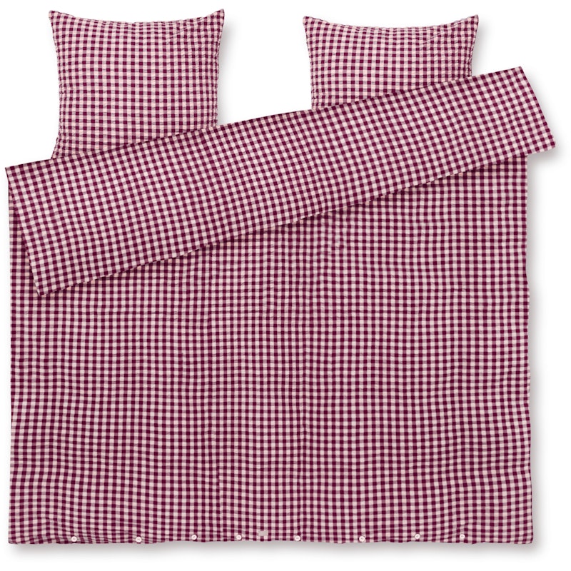 Bæk & Bølge Dynetrekksett 200x220 cm, Rosa / Plomme