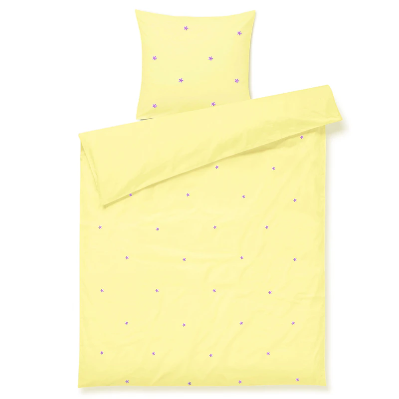 Juna Dynetrekksett 100x140 cm + 40x45 cm, Gul