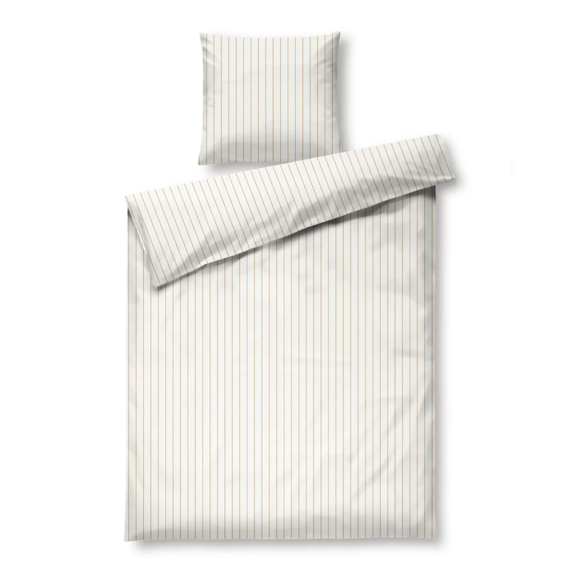 Soft Dynetrekksett 150x210 cm, Off-white / karamell