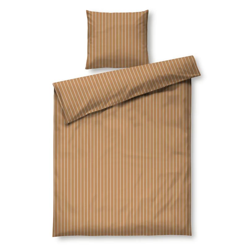 Soft Dynetrekksett 140x220 cm, karamell / Off-white