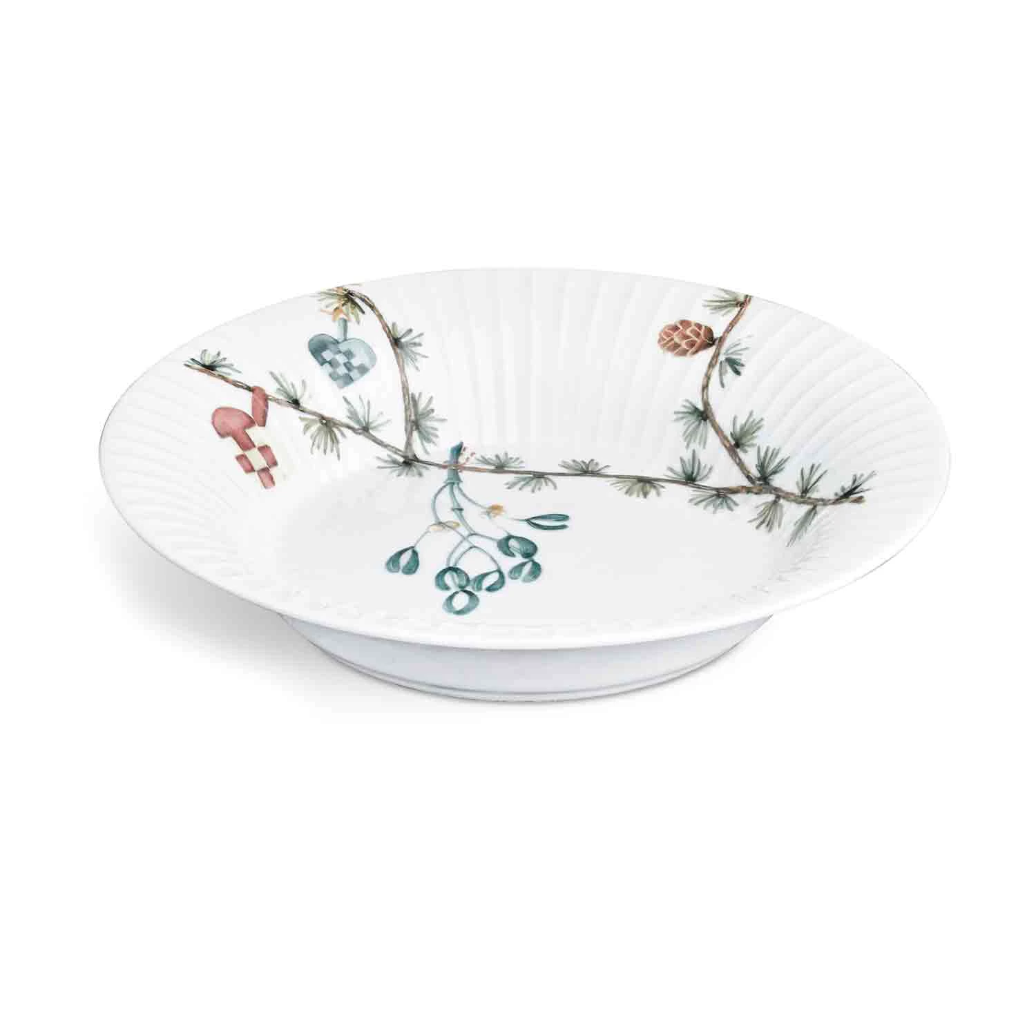 K&auml;hler Hammersh&oslash;i Christmas Deep Plate &Oslash;21 Cm - Dype tallerkener Porselen Hvit - 693203