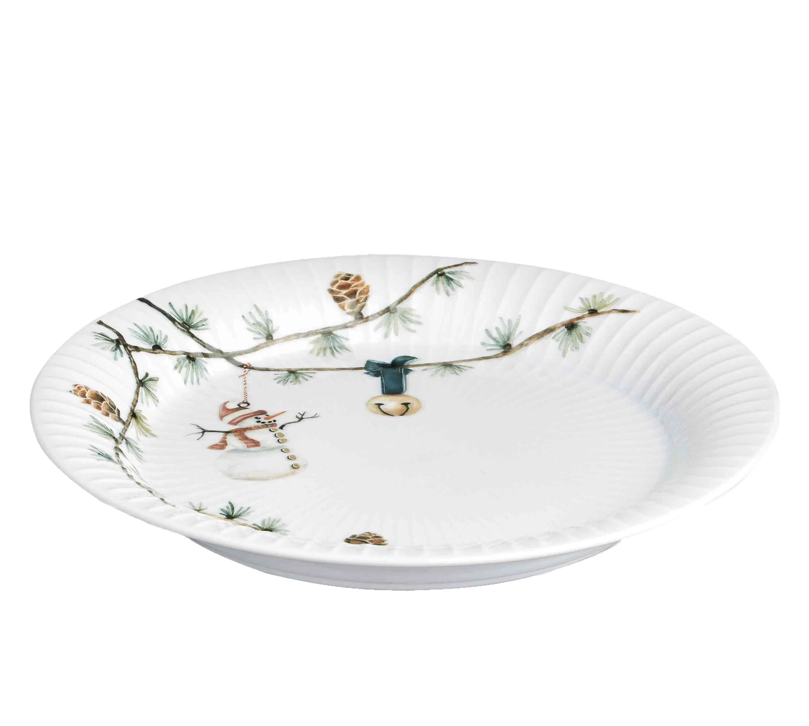 K&auml;hler Hammersh&oslash;i Christmas Plate &Oslash;22 Cm - Asjetter Porselen Hvit - 693204