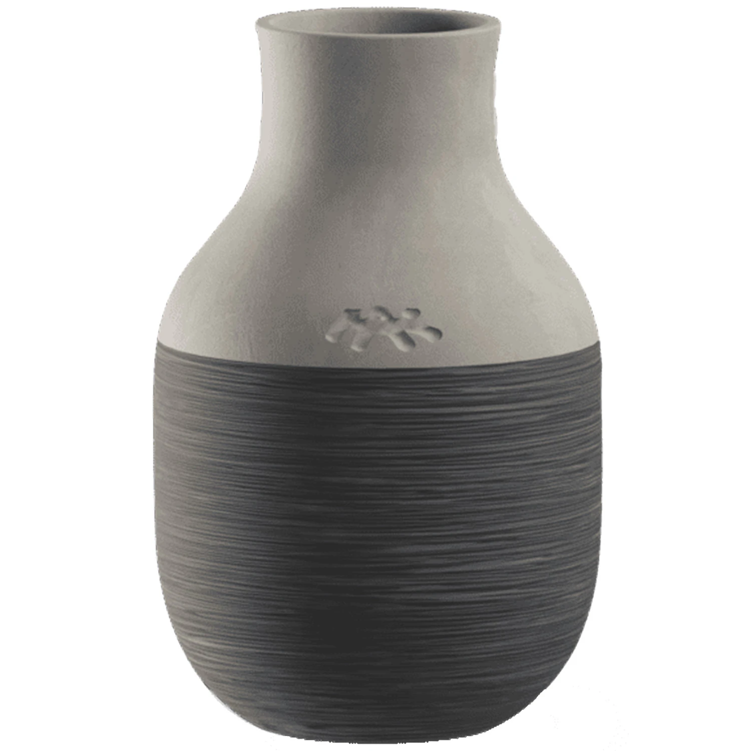 K&auml;hler Omaggio Circulare Vase 12,5 Cm -  Vaser Fajanse Anthracite Grey - 690148