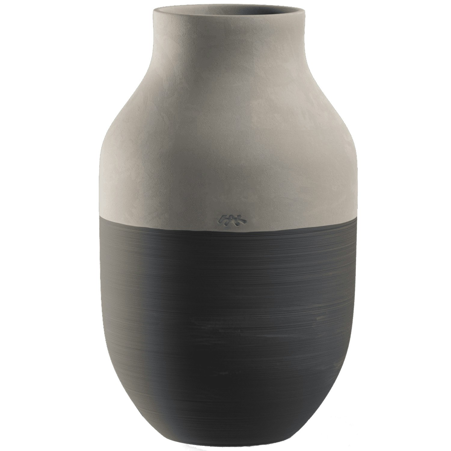 K&auml;hler Omaggio Circulare Vase 31 Cm -  Vaser Fajanse Anthracite Grey - 690149