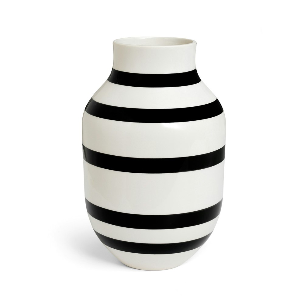 K&auml;hler Omaggio Vase 30,5 Cm  -  Vaser Keramikk Sort - 690182