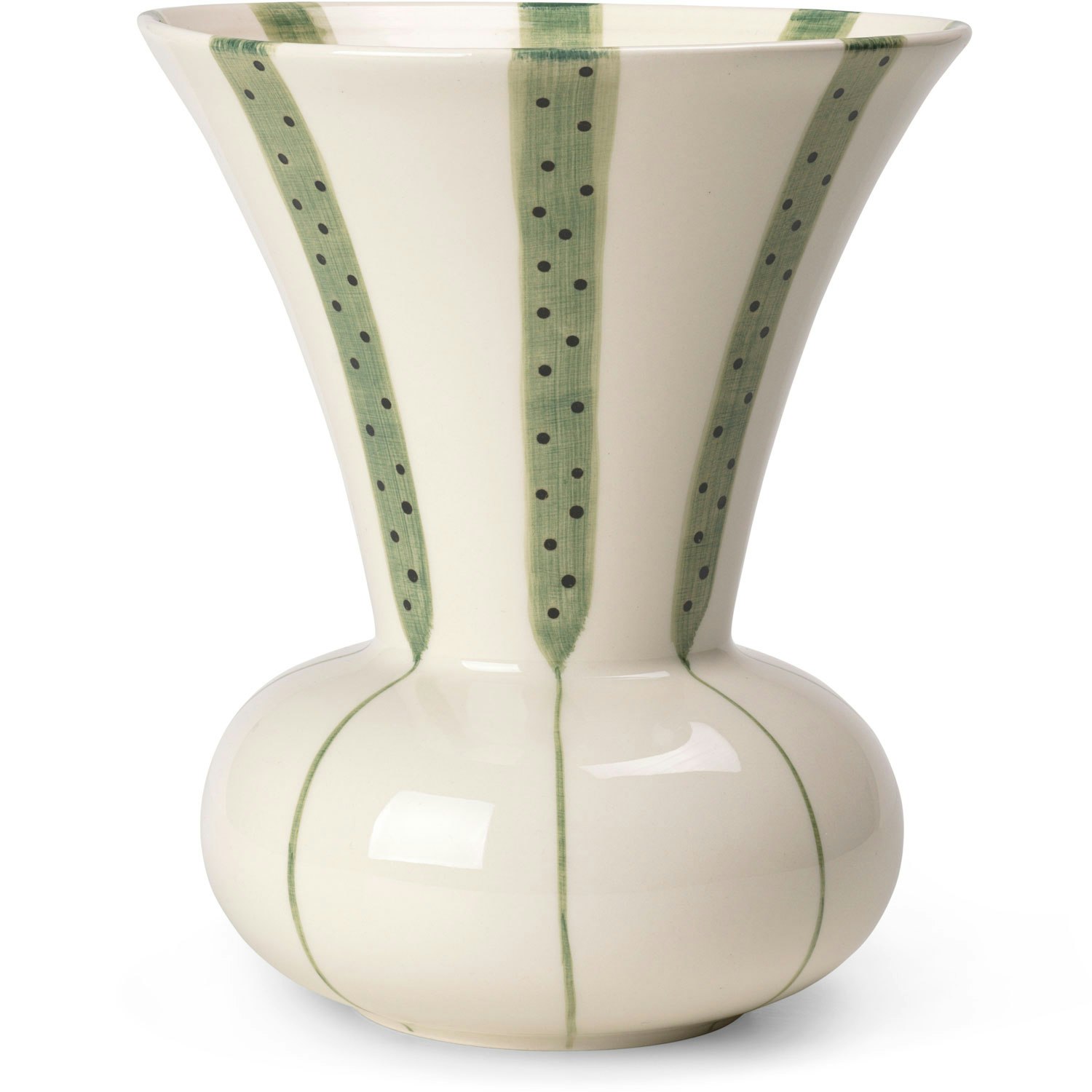 K&auml;hler Signature Vase H20 Cm  -  Vaser Stengods Gr&oslash;nn - 690480