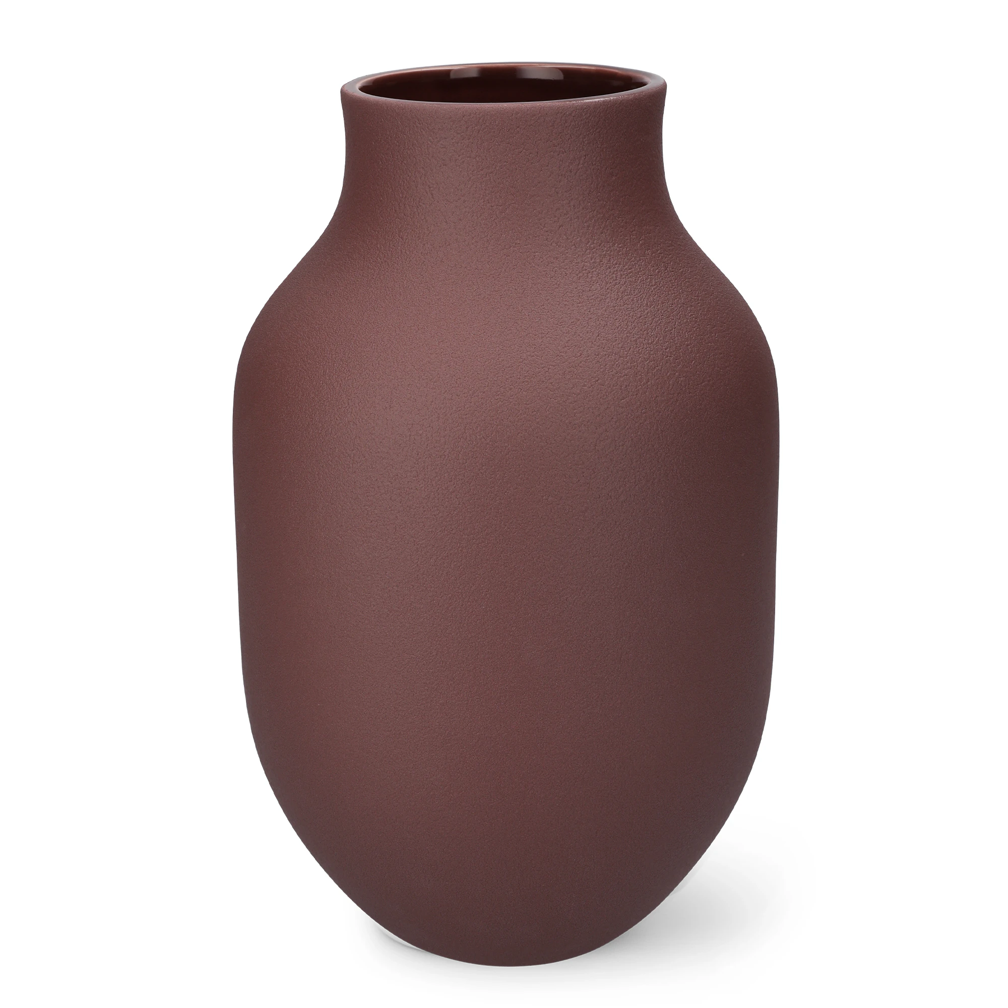 K&auml;hler Studio Omaggio Vase 31 Cm - Vaser Stengods Burgundy - 690105