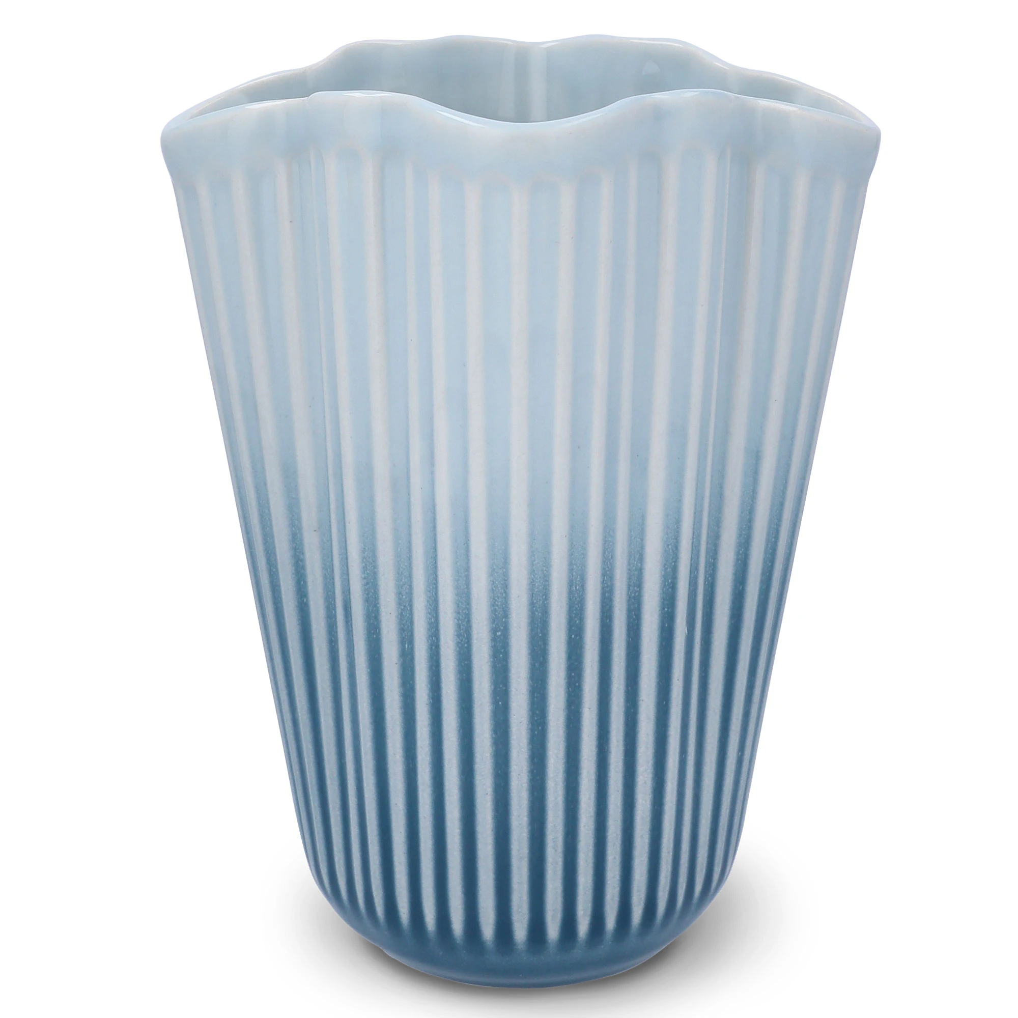 K&auml;hler Unfold Vase 20,5 Cm -  Vaser Keramikk Bl&aring; - 693318